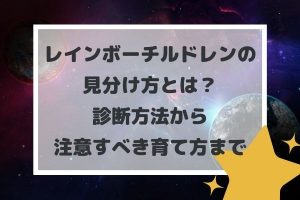 レインボーチルドレンの見分け方とは？診断方法から注意すべき育て方まで